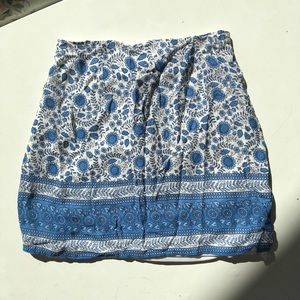 paisley mini skirt